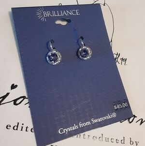 NWT BRILLIANCE CRYSTALS FROM SWAROVSKI EARRINGS